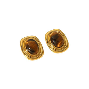 Aretes Oval - Cafe